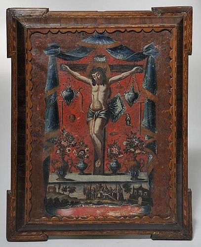 OIL ON CANVAS SPANISH COLONIAL
