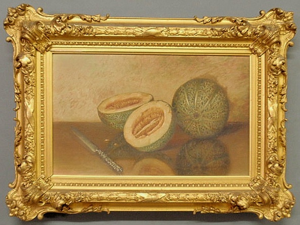 Oil on canvas still life painting