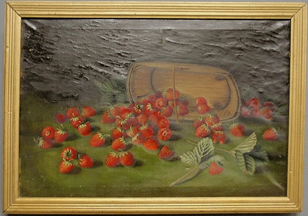 Oil on canvas still life painting