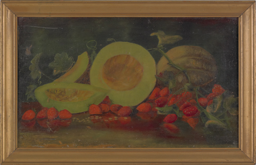 Oil on canvas still life late