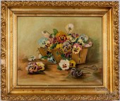 OIL ON CANVAS STILL LIFE OF FL