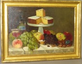 OIL ON CANVAS STILL LIFEca. 18