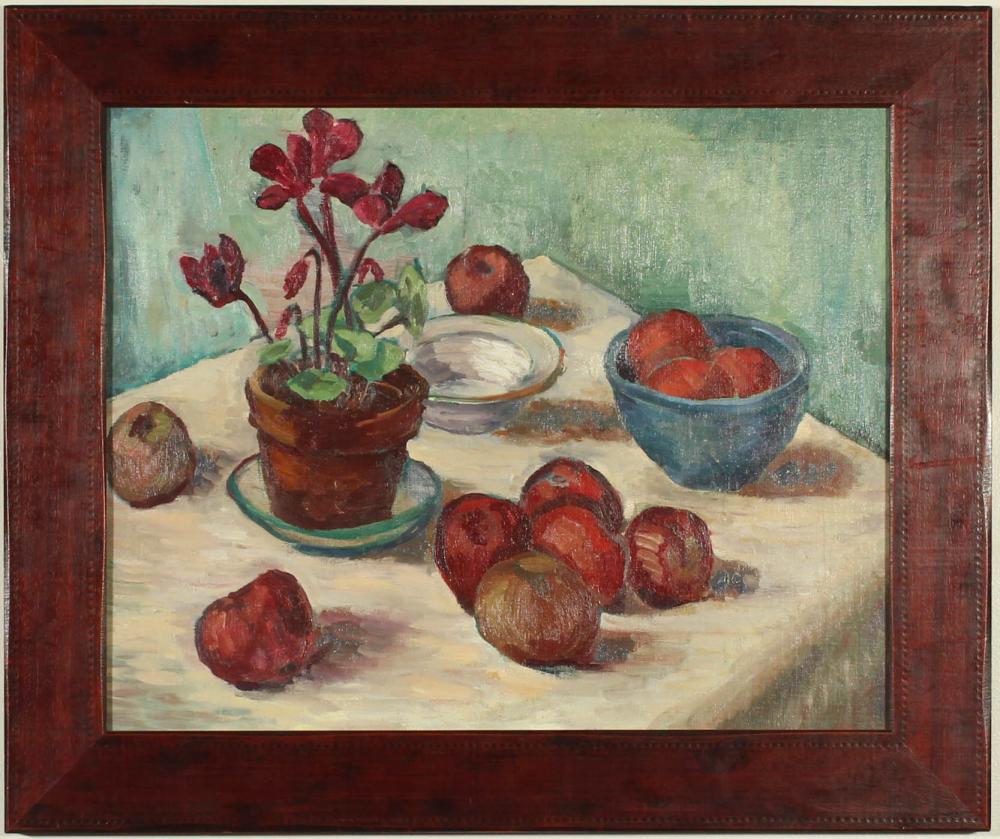 OIL ON CANVAS, TABLE-TOP