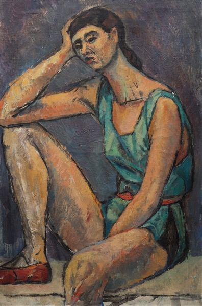 Oil on canvas, unattributed,
