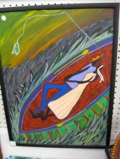 Oil on Canvas ''Under the Moon