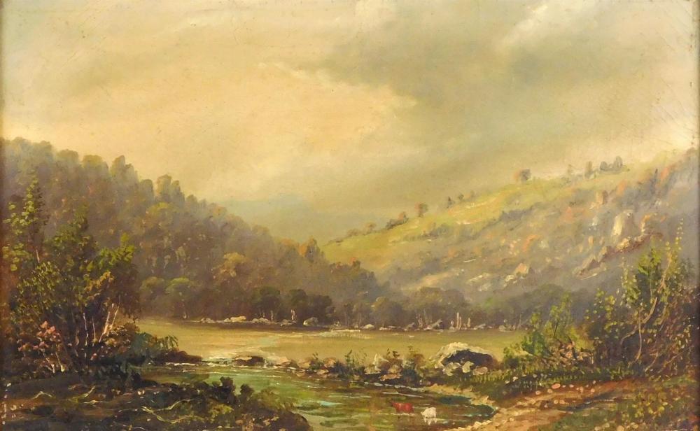 OIL ON CANVAS, UNSIGNED,