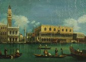 OIL ON CANVAS VENETIAN SCENEOi