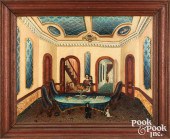 OIL ON CANVAS VICTORIAN INTERI