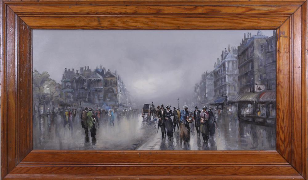 OIL ON CANVAS, VICTORIAN STREET