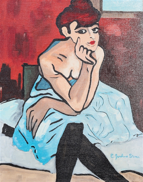 Oil on canvas, vintage facsimile,