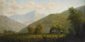 OIL ON CANVAS WITH LANDSCAPE F