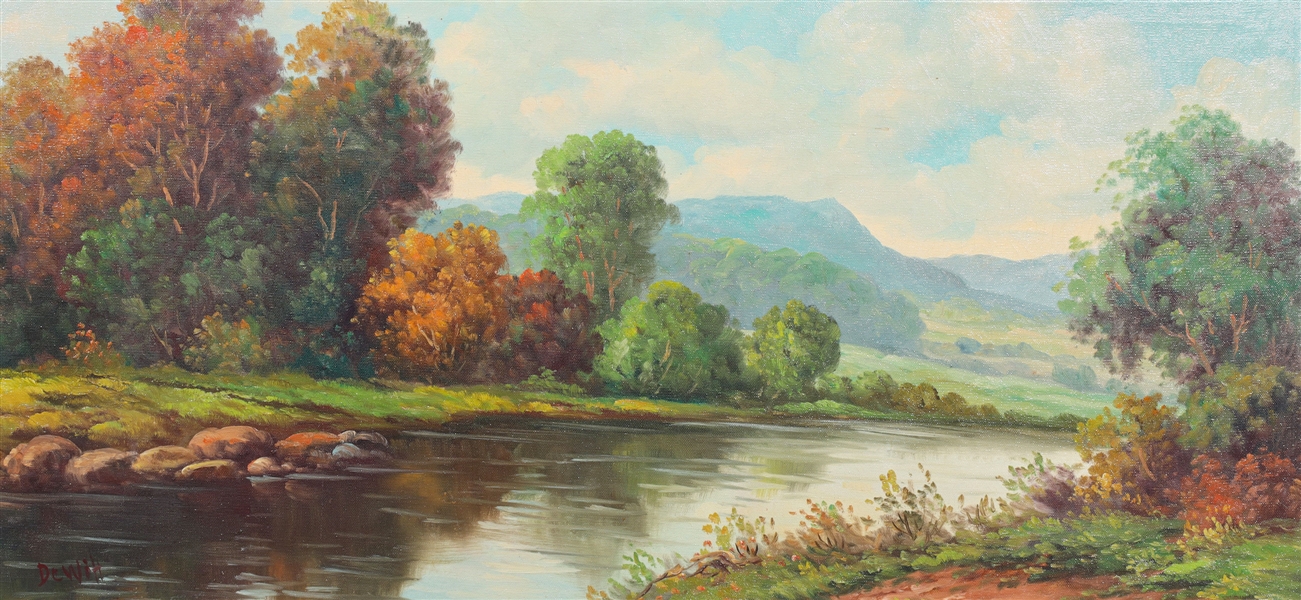 Oil on canvas Zena (Kinkade) DeWitt
