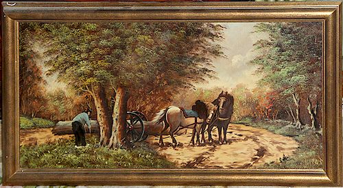 OIL ON CANVASA mid 20th century
