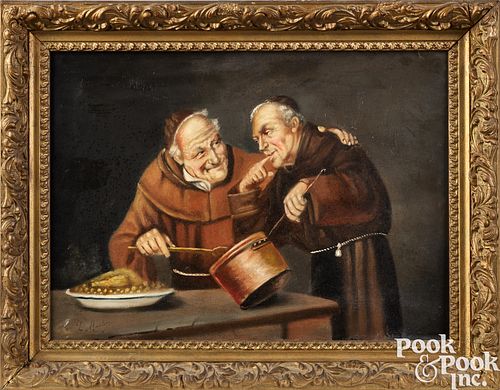 OIL ON CANVASOil on canvas of two