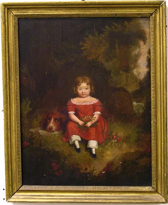 Oil on chamfered wood panel 