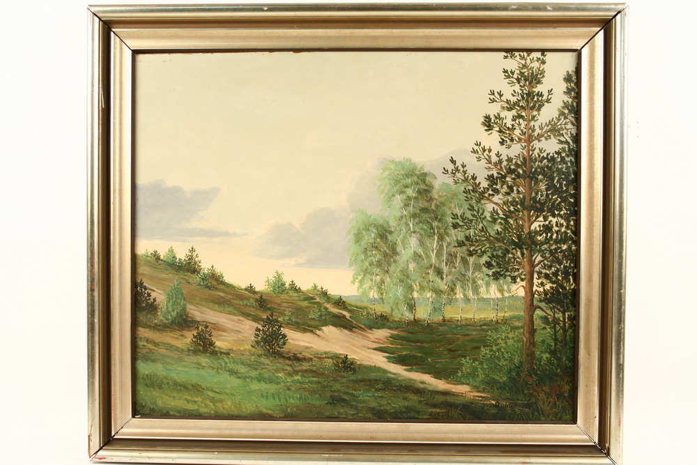 OIL ON MASO - Landscape with