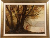 OIL ON MASO - 'Morning Dip' by