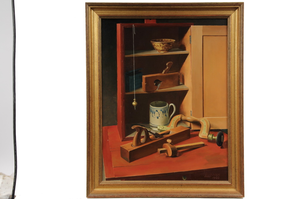 OIL ON MASO - 'Plumb Bob #1' by