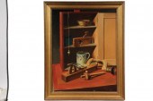OIL ON MASO - 'Plumb Bob #1' b