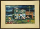 OIL ON MASONITE, ABANDONED RAI