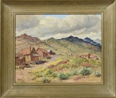 OIL ON MASONITE "GHOST TOWN" B