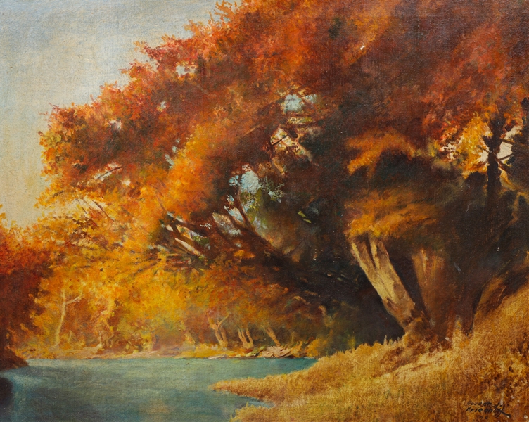 Oil on masonite Gordon Krieghoff