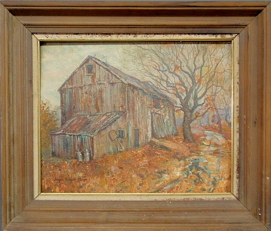 Oil on masonite impressionist