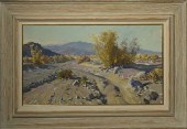 OIL ON MASONITE, WESTERN LANDS
