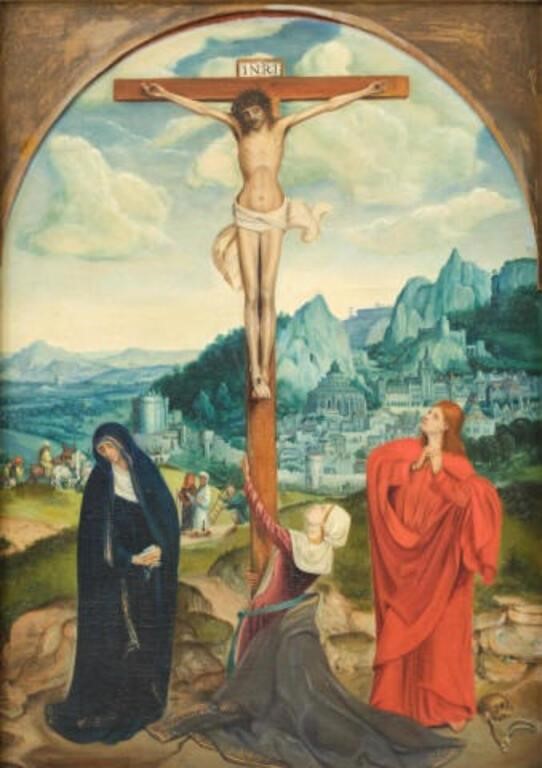 OIL ON PANEL, CRUCIFIXIONAfter