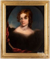 OIL ON PANEL PORTRAIT OF MARGA