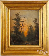 OIL ON PANEL TITLED &QUOT;PINE