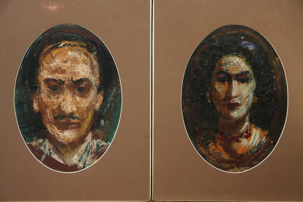 OIL ON PAPER - Collection of 4 by R