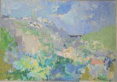 OIL ON PAPER LAID ON BOARD, MO
