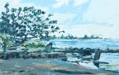 Oil on paper Leonesio "Hana Ba