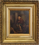 OIL ON TIN, PORTRAIT OF A PENS
