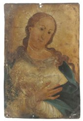 OIL ON TIN RETABLO, ALMA DE MA