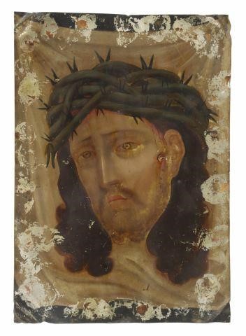 OIL ON TIN RETABLO, EL DIVINO