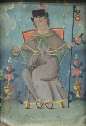 OIL ON TIN RETABLO, HOLY CHILD