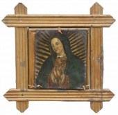 OIL ON TIN RETABLO, OUR LADY O