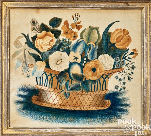 OIL ON VELVET THEOREM, 19TH C.Oil