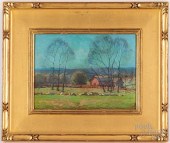 OIL ON WOOD PANEL IMPRESSIONIS