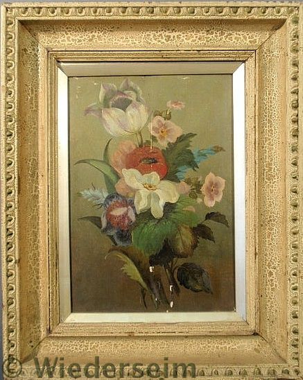 Oil on wood panel still life