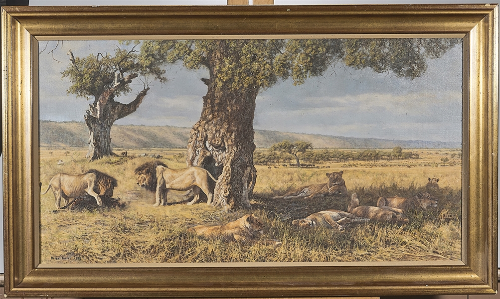 Oil painting by Brian Foster,