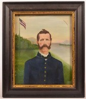 OIL PAINTING DEPICTING A CIVIL