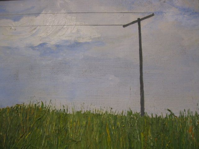 Oil Painting Landscape with Power