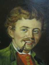 Oil Painting of a German Man w