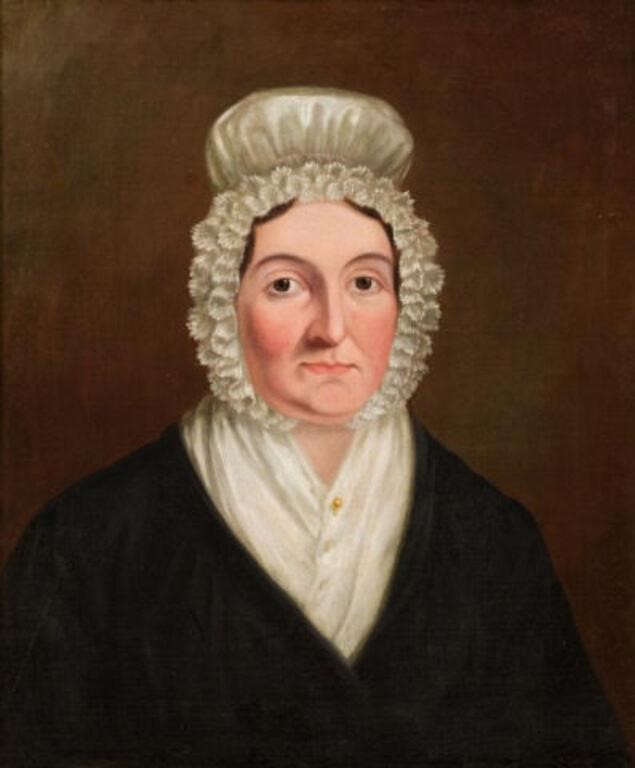OIL PAINTING OF A WOMAN IN A