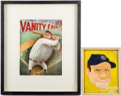 OIL PAINTING OF BABE RUTH, ETC