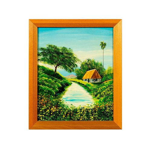 OIL PAINTING ON CANVAS PANEL,