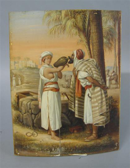 Oil painting on cedar board    l.c.